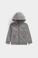 Load image into Gallery viewer, Mothercare Charcoal Zip-Up Hoody
