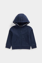 Load image into Gallery viewer, Mothercare Navy Zip-Up Hoody
