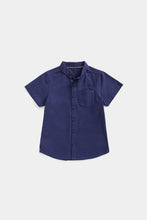 Load image into Gallery viewer, Mothercare Navy Short-Sleeved Shirt
