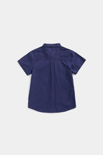 Load image into Gallery viewer, Mothercare Navy Short-Sleeved Shirt
