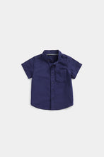 Load image into Gallery viewer, Mothercare Navy Short-Sleeved Shirt
