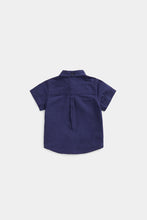 Load image into Gallery viewer, Mothercare Navy Short-Sleeved Shirt
