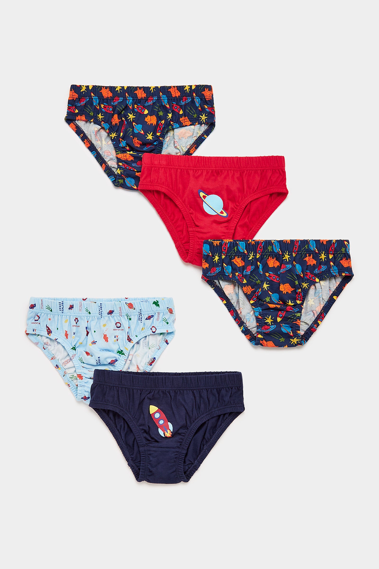 Mothercare Space Dinosaur Briefs - 5 Pack