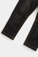Load image into Gallery viewer, Mothercare Black Rib-Waist Denim Jeans
