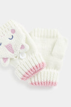 Load image into Gallery viewer, Mothercare Party Horse Knitted Flip Mitts
