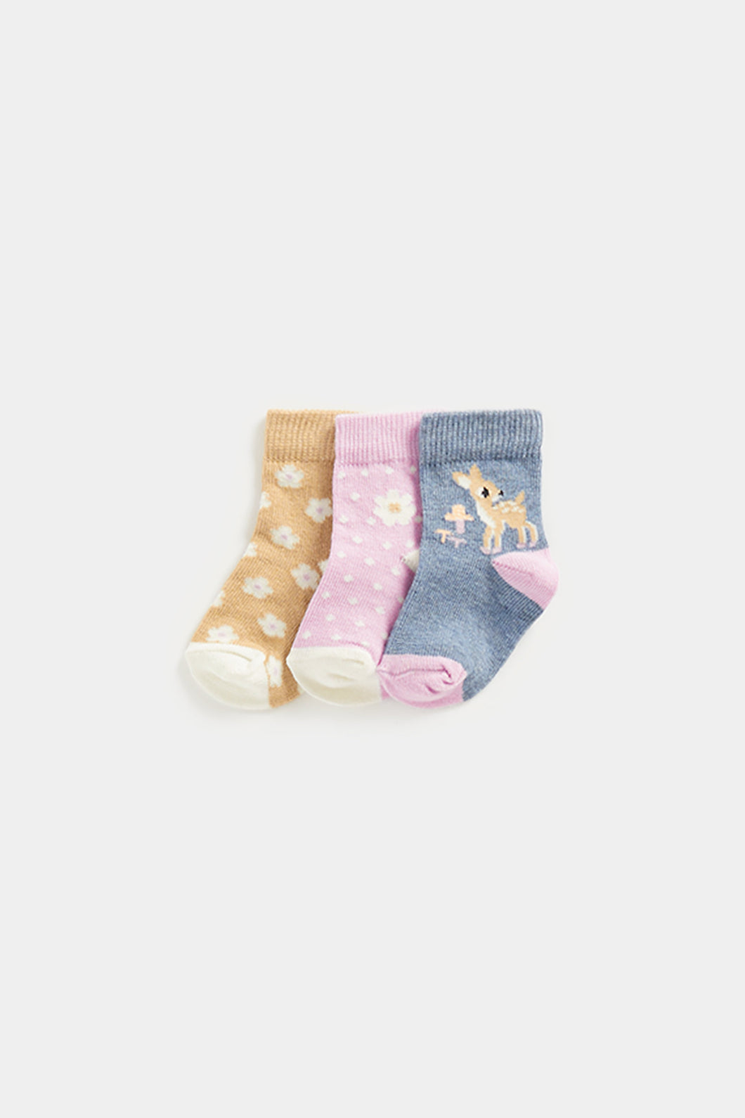 Mothercare Floral Baby Socks - 3 Pack