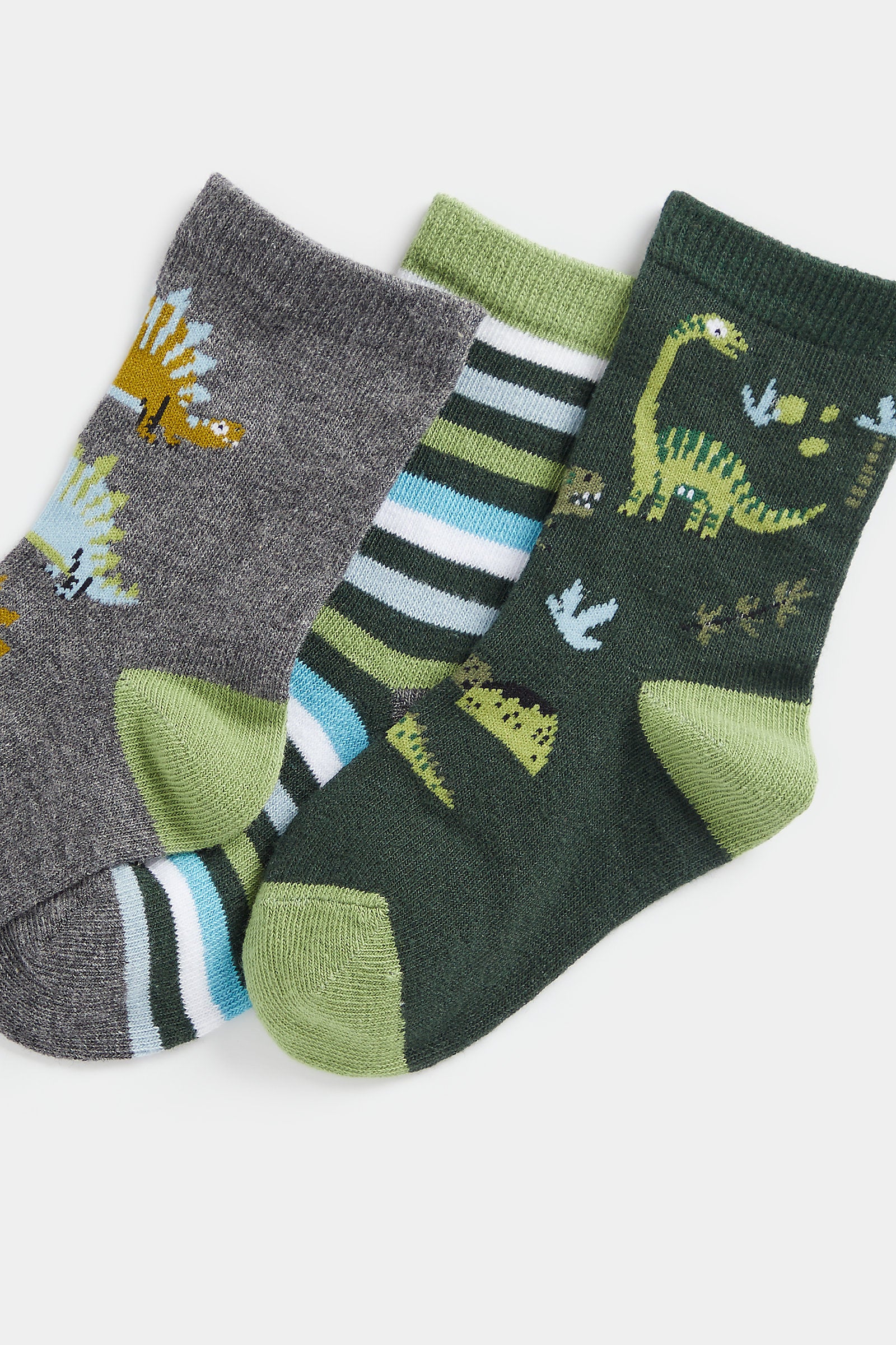 Mothercare Dinosaur Socks - 3 Pack