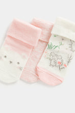 Load image into Gallery viewer, Mothercare Mouse Turn-Over-Top Baby Socks - 3 Pack
