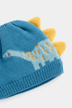 Load image into Gallery viewer, Mothercare Dinosaur Knitted Baby Hat
