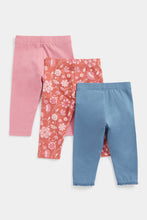 Load image into Gallery viewer, Mothercare Floral Leggings - 3 Pack
