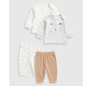 Mothercare Bear Baby Pyjamas - 2 Pack