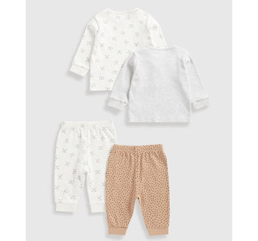 Mothercare Bear Baby Pyjamas - 2 Pack
