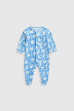 Load image into Gallery viewer, Mothercare Blue Lion Baby Sleepsuits - 3 Pack
