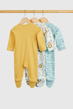 Load image into Gallery viewer, Mothercare Safari Baby Sleepsuits - 3 Pack
