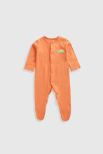 Load image into Gallery viewer, Mothercare Reptiles Baby Sleepsuits - 3 Pack
