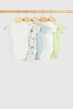 Load image into Gallery viewer, Mothercare Dinosaur Short-Sleeved Baby Bodysuits - 5 Pack
