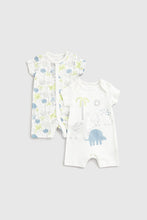 Load image into Gallery viewer, Mothercare Dinosaur Rompers - 2 Pack

