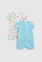 Load image into Gallery viewer, Mothercare Tiger and Elephant Rompers - 2 Pack
