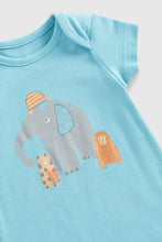 Load image into Gallery viewer, Mothercare Tiger and Elephant Rompers - 2 Pack
