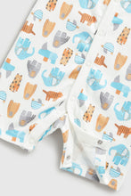 Load image into Gallery viewer, Mothercare Tiger and Elephant Rompers - 2 Pack
