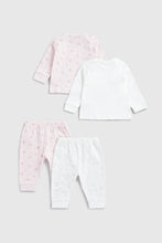 Load image into Gallery viewer, Mothercare Floral Bunny Baby Pyjamas - 2 Pack
