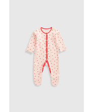 Load image into Gallery viewer, Mothercare Ladybird Baby Sleepsuits - 3 Pack

