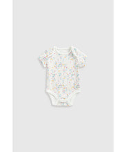 Load image into Gallery viewer, Mothercare Wild Flowers Short-Sleeved Bodysuits - 5 Pack
