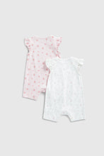 Load image into Gallery viewer, Mothercare Floral Rompers - 2 Pack
