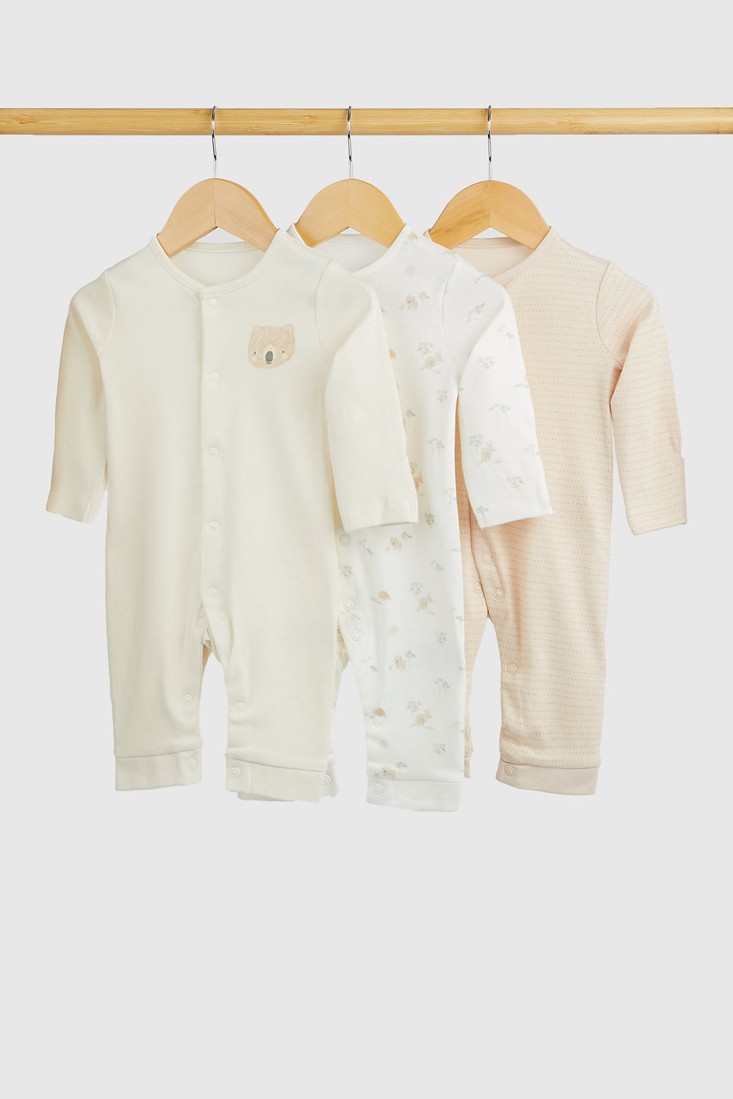 Mothercare My First Footless Sleepsuits - 3 Pack
