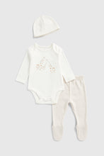 Load image into Gallery viewer, Mothercare Giraffe 3-Piece Baby Outfit Set
