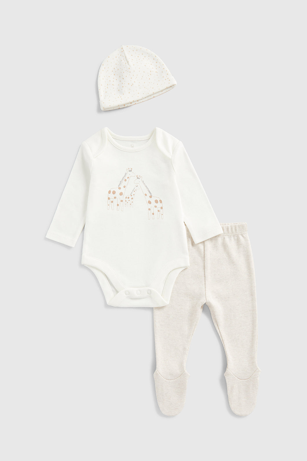 Mothercare Giraffe 3-Piece Baby Outfit Set
