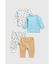 Load image into Gallery viewer, Mothercare Tiger and Elephant Baby Pyjamas - 2 Pack

