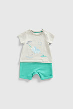 Load image into Gallery viewer, Mothercare Dinosaur Mock Romper
