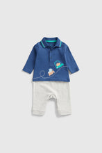 Load image into Gallery viewer, Mothercare Dinosaur Mock All-in-One
