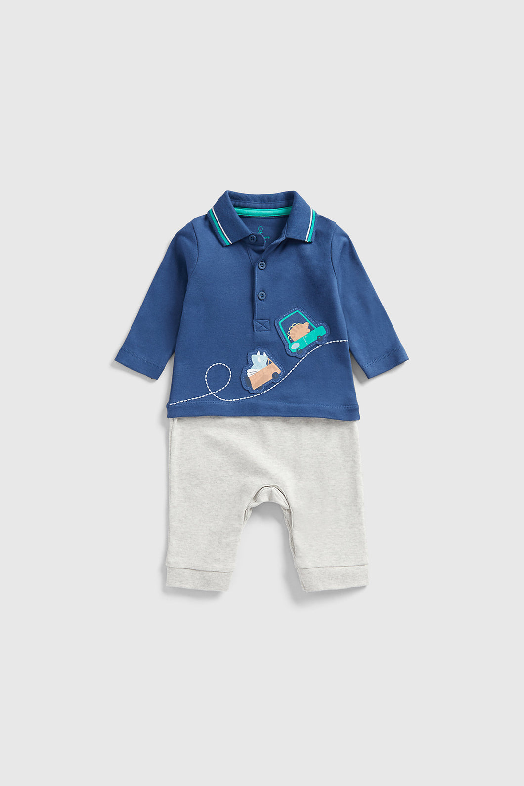 Mothercare Dinosaur Mock All-in-One