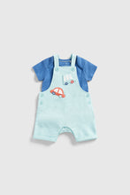 Load image into Gallery viewer, Mothercare Bibshorts and Bodysuit Outfit Set
