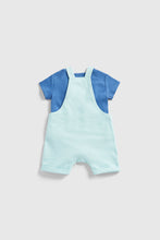 Load image into Gallery viewer, Mothercare Bibshorts and Bodysuit Outfit Set
