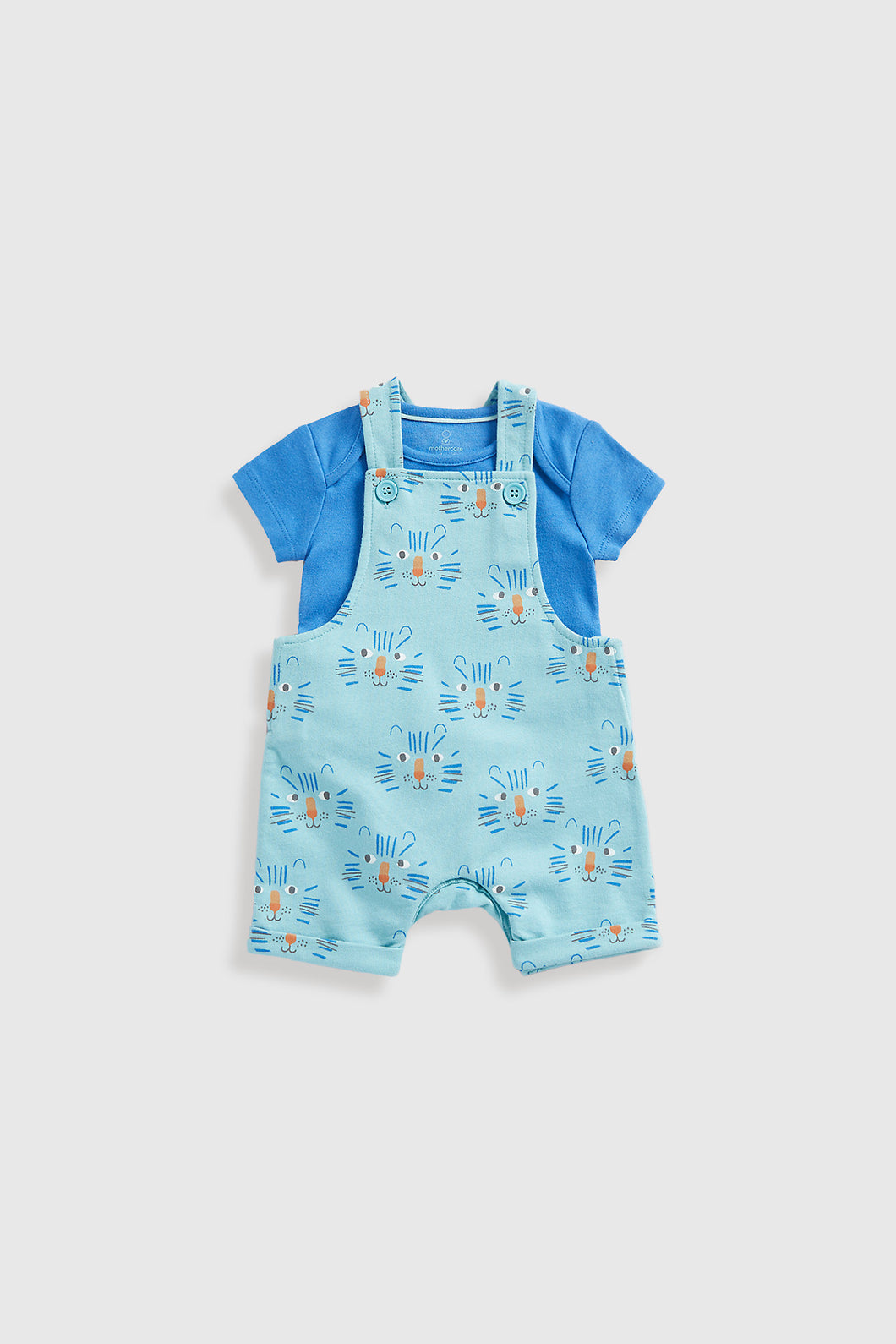 Mothercare Tiger Bibshorts And Bodysuit Set
