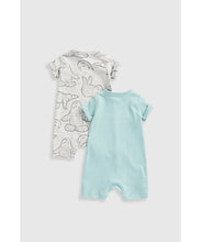 Load image into Gallery viewer, Mothercare Yoga Sloth Rompers - 2 Pack
