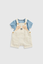 Load image into Gallery viewer, Mothercare Sloth Bibshorts And Bodysuit Set
