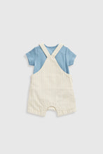Load image into Gallery viewer, Mothercare Sloth Bibshorts And Bodysuit Set
