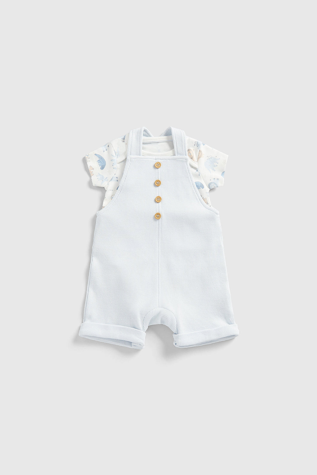 Mothercare My First Safari Bibshorts and Bodysuit Set