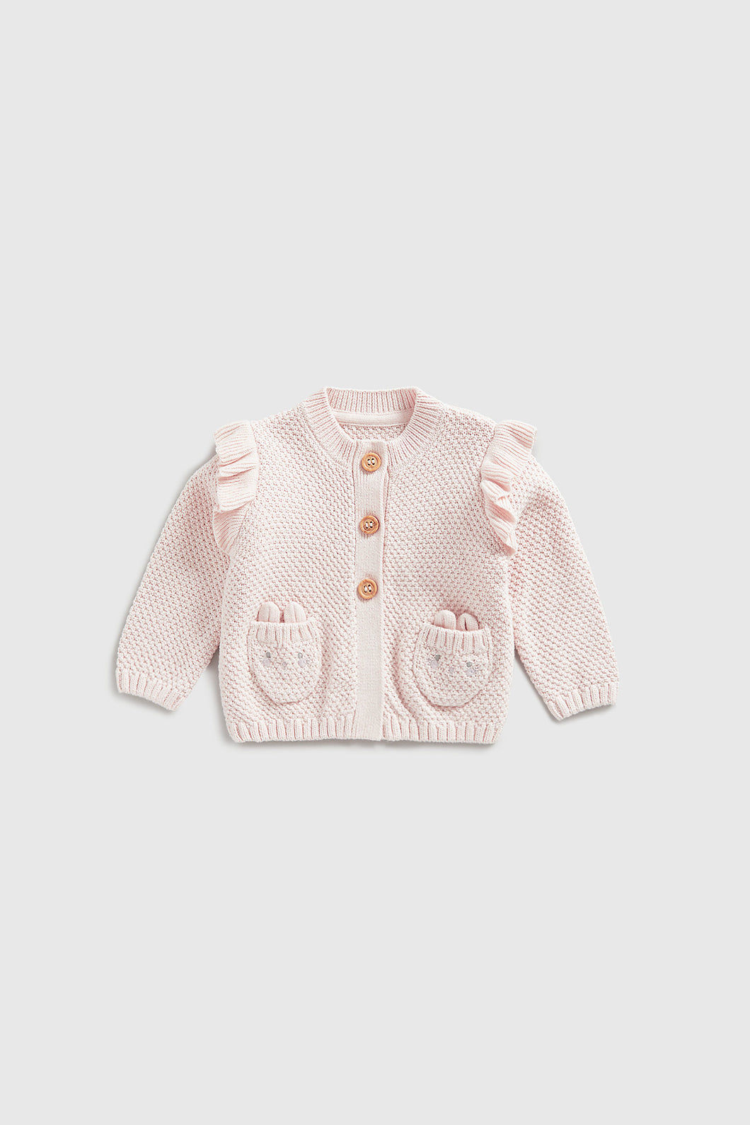 Mothercare My First Pink Knitted Cardigan