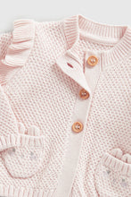 Load image into Gallery viewer, Mothercare My First Pink Knitted Cardigan
