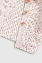 Load image into Gallery viewer, Mothercare My First Pink Knitted Cardigan
