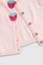 Load image into Gallery viewer, Mothercare Pink Strawberry Cardigan
