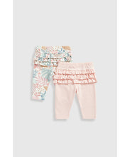 Load image into Gallery viewer, Mothercare Botanical Frill Leggings - 2 Pack
