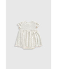 Load image into Gallery viewer, Mothercare Spot Jersey Romper Dress
