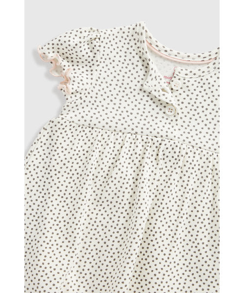 Mothercare Spot Jersey Romper Dress