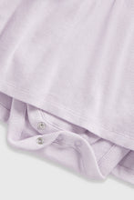 Load image into Gallery viewer, Mothercare Lilac Ribbed Romper Dress
